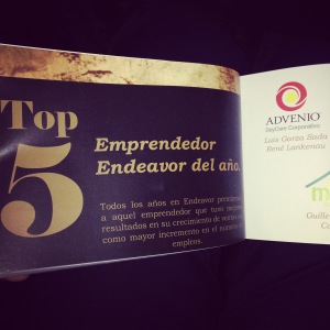 El año pasado, Endeavor nos nominó en el Top 5 de los emprendedores en México 
